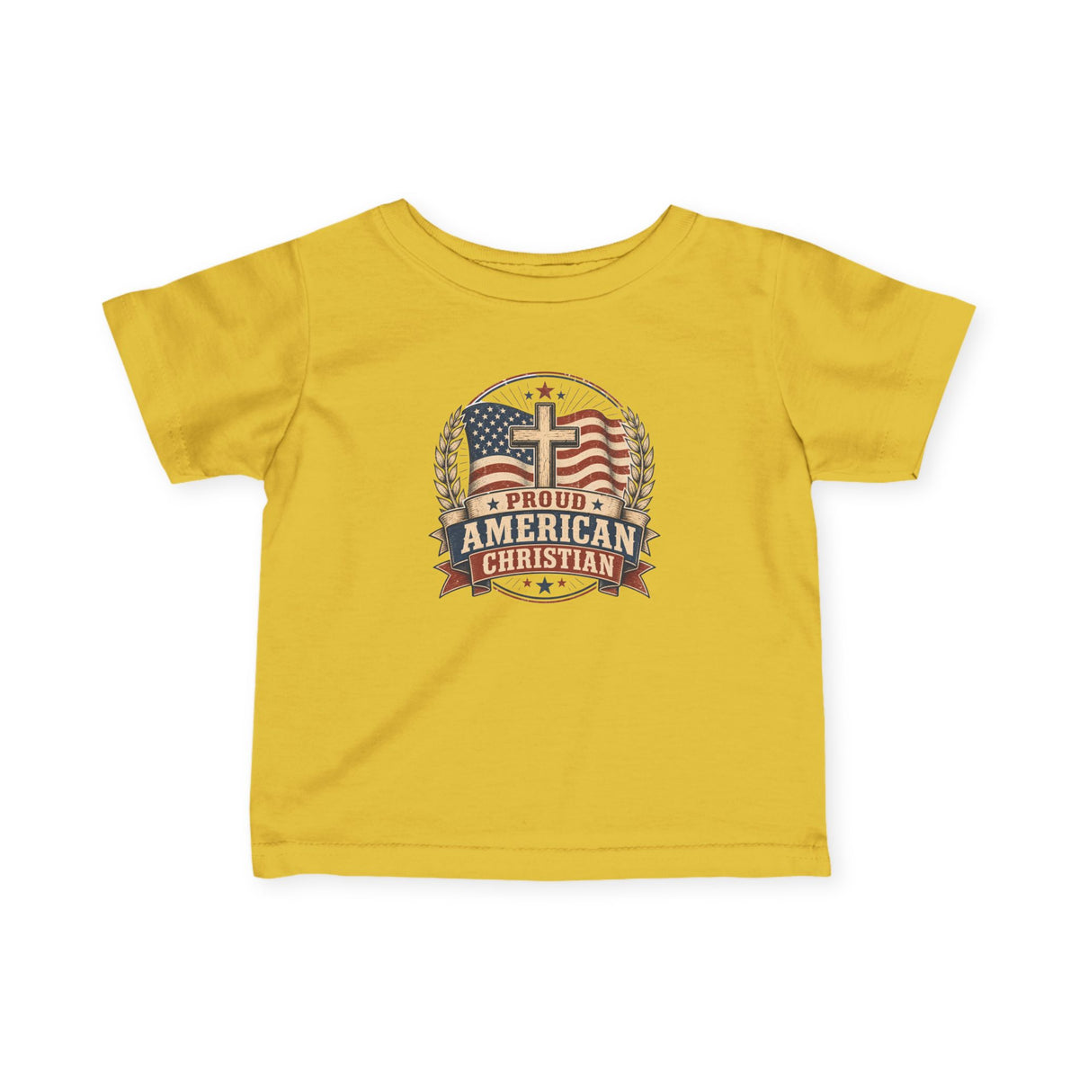 American Christian Infant T-Shirt for Boys and Girls (6-24 Months)