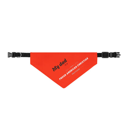 Clip-on Pet Bandana — Patriotic Faith Design