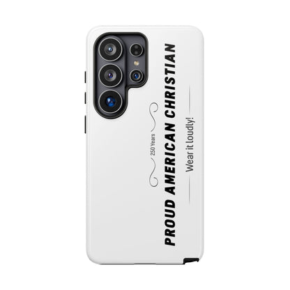 Proud American Christian iPhone Case — "Wear It Loudly" Patriotic Religious Phone Cover