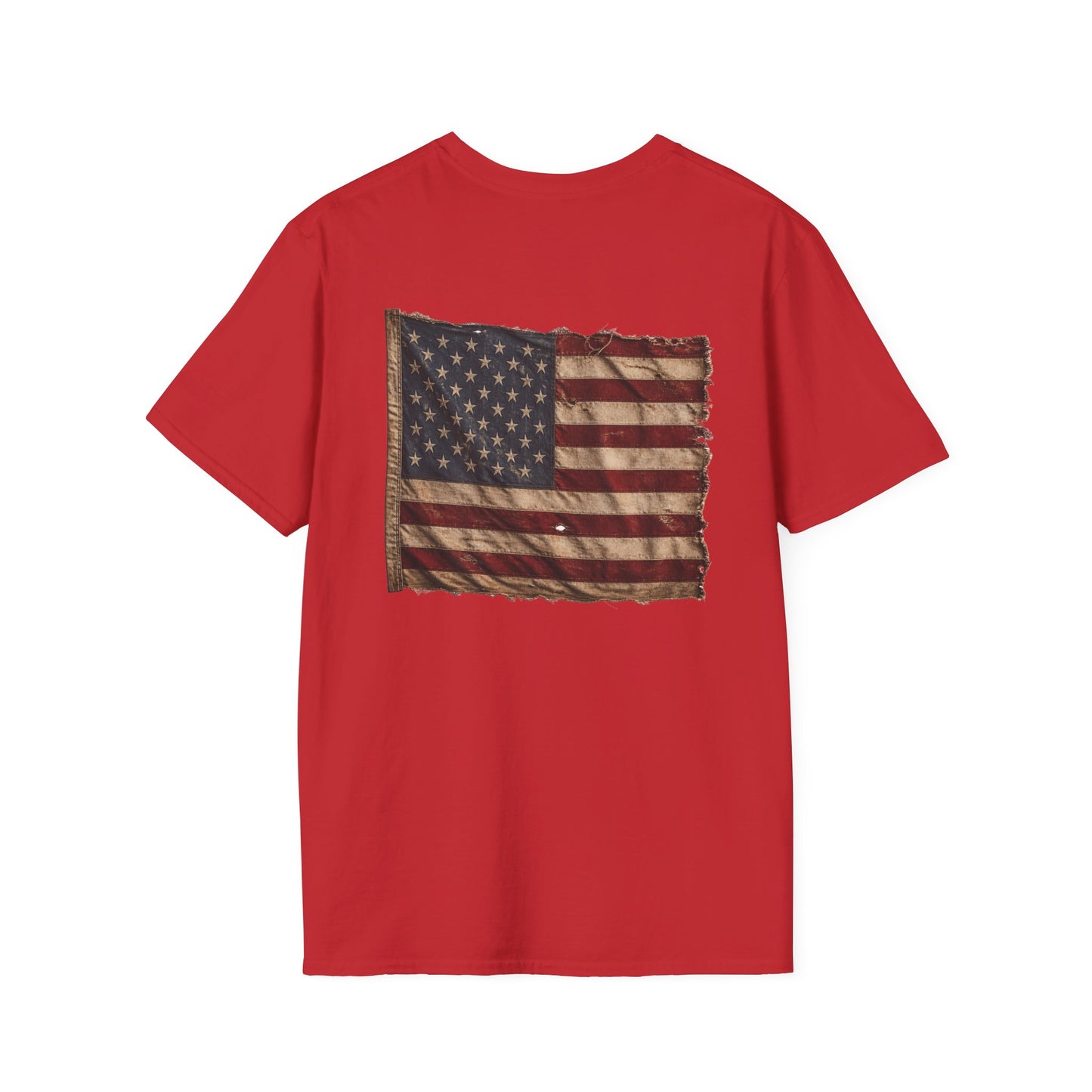 American Christian T-Shirt — Patriotic Flag Design (Adult)