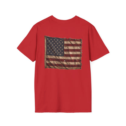 American Christian T-Shirt — Patriotic Flag Design (Adult)