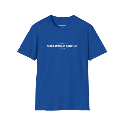 American Christian T-Shirt — Patriotic Flag Design (Adult)