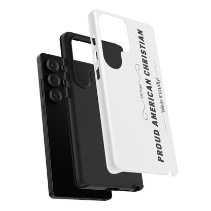 Proud American Christian iPhone Case — "Wear It Loudly" Patriotic Religious Phone Cover