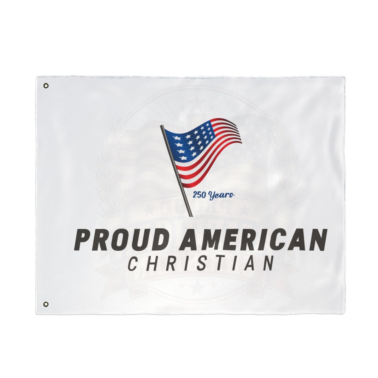Double-Sided Flag – Proud American Christian Outdoor Banner