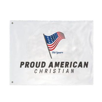 Double-Sided Flag – Proud American Christian Outdoor Banner