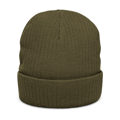 Embroidered 'Proud American Christian' Ribbed Knit Beanie