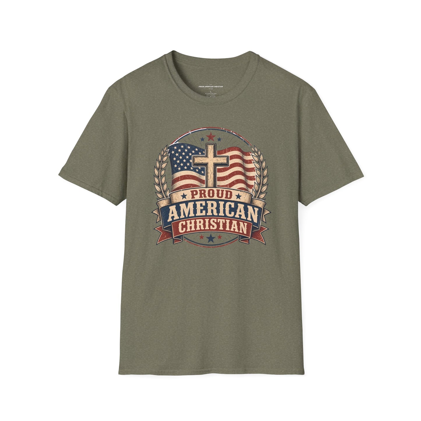 Christian T-Shirt | Patriotic Design Tee (Adult)