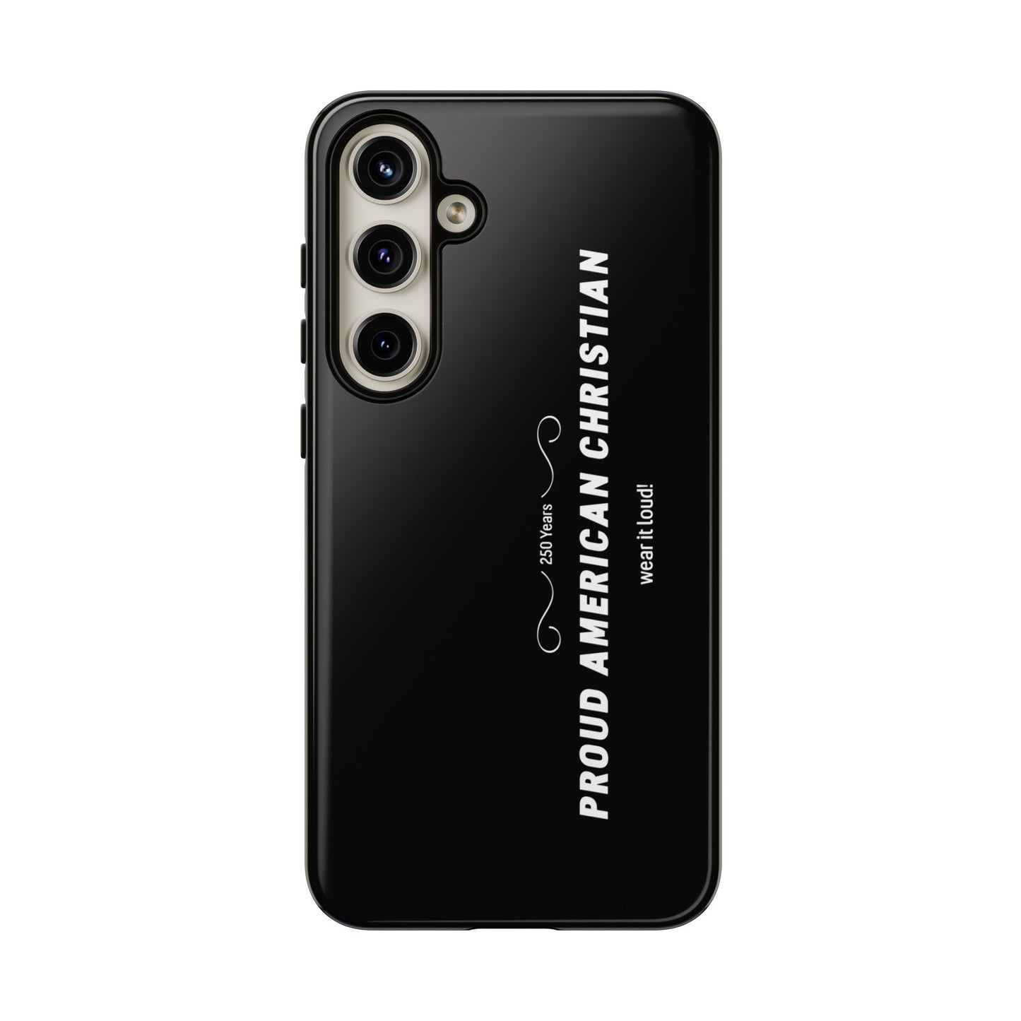 Proud American Christian Tough Phone Case — Slim Black Protective Cover