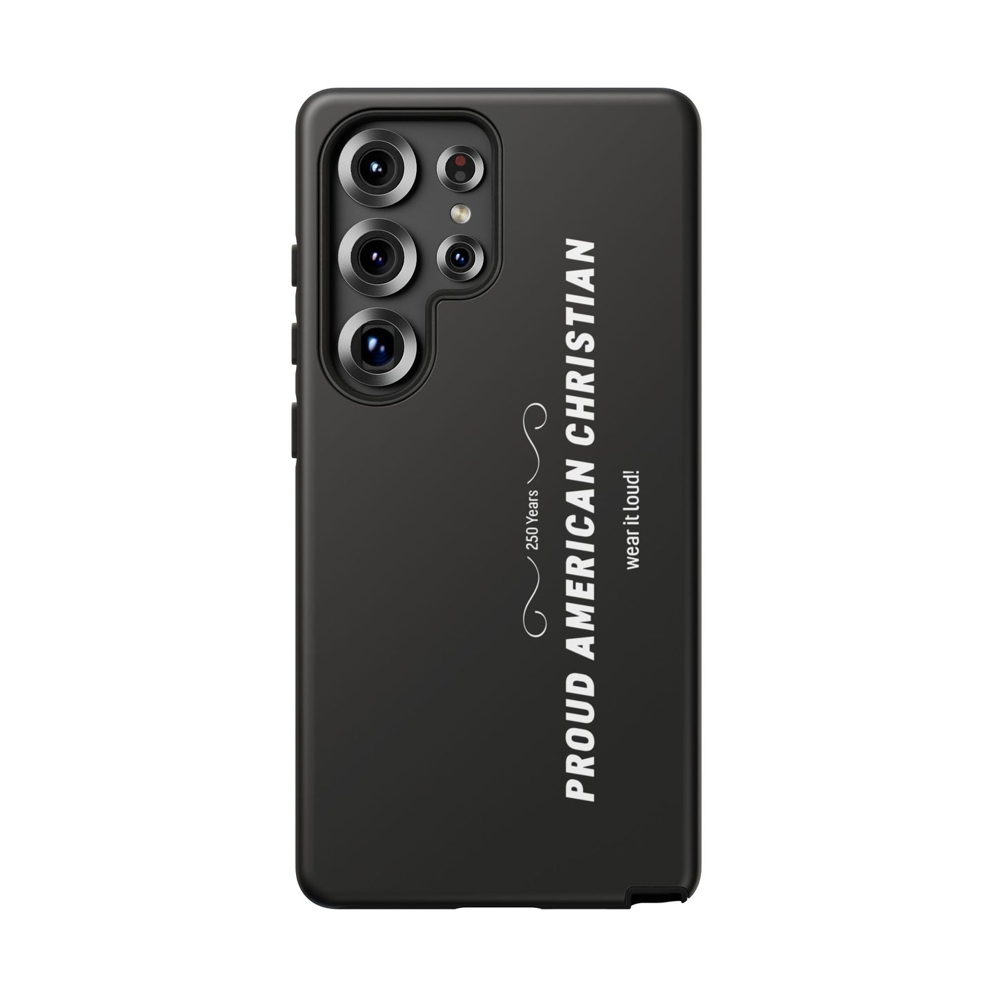 Proud American Christian Tough Phone Case — Slim Black Protective Cover