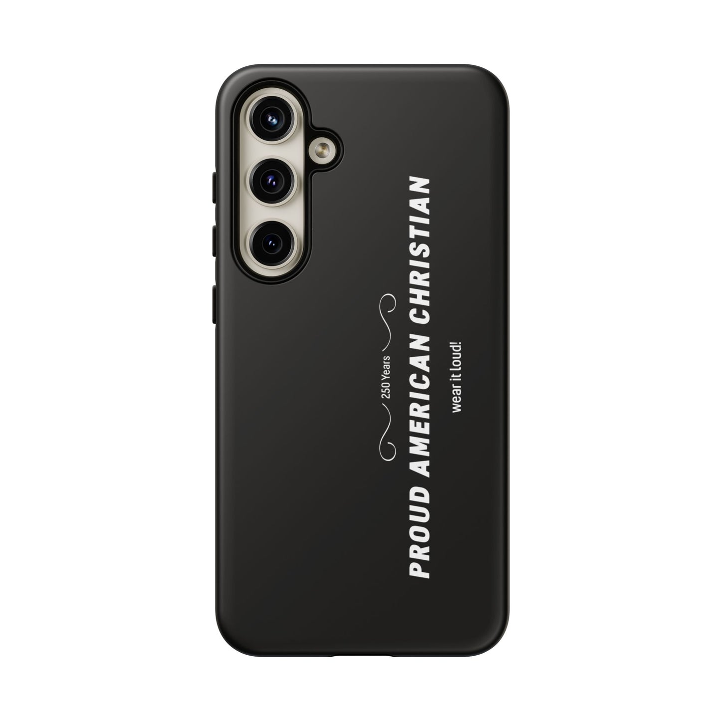 Proud American Christian Tough Phone Case — Slim Black Protective Cover