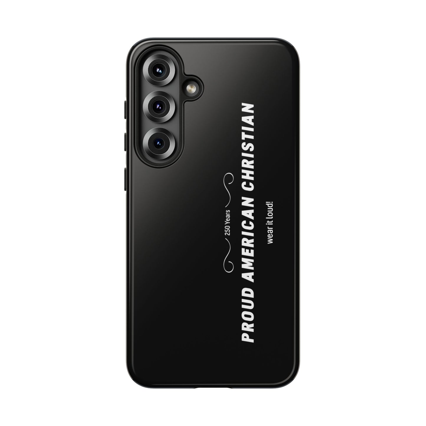 Proud American Christian Tough Phone Case — Slim Black Protective Cover