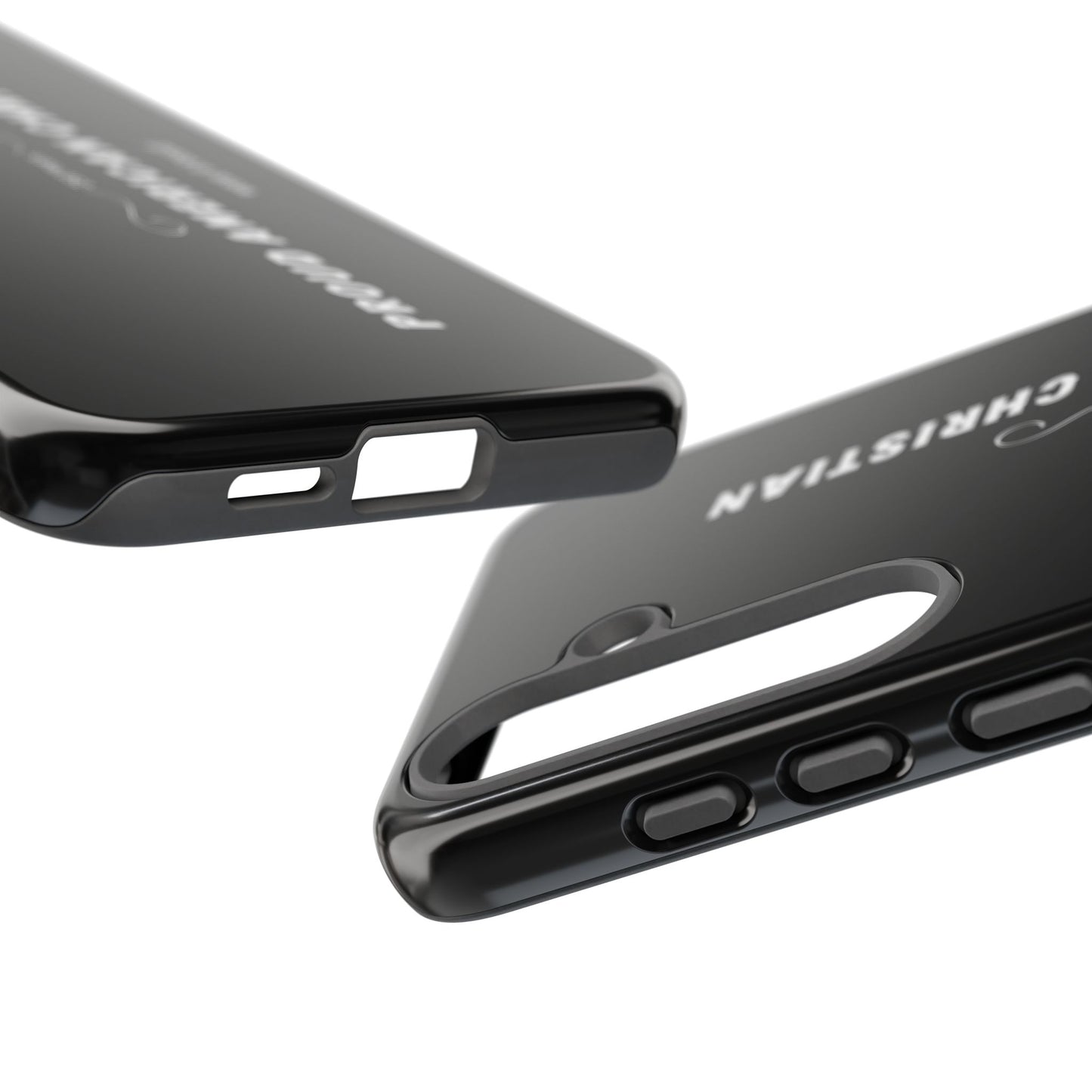 Proud American Christian Tough Phone Case — Slim Black Protective Cover