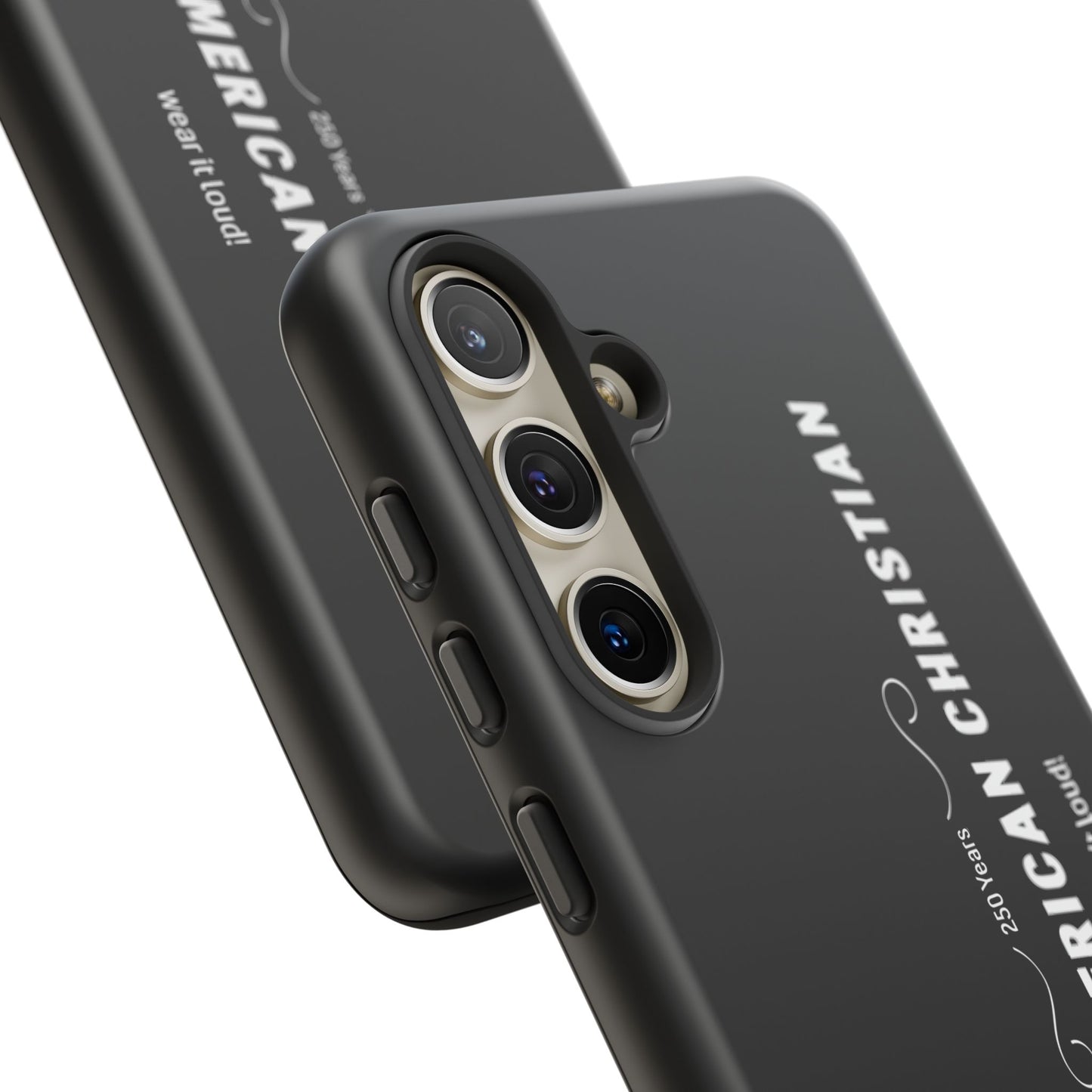 Proud American Christian Tough Phone Case — Slim Black Protective Cover
