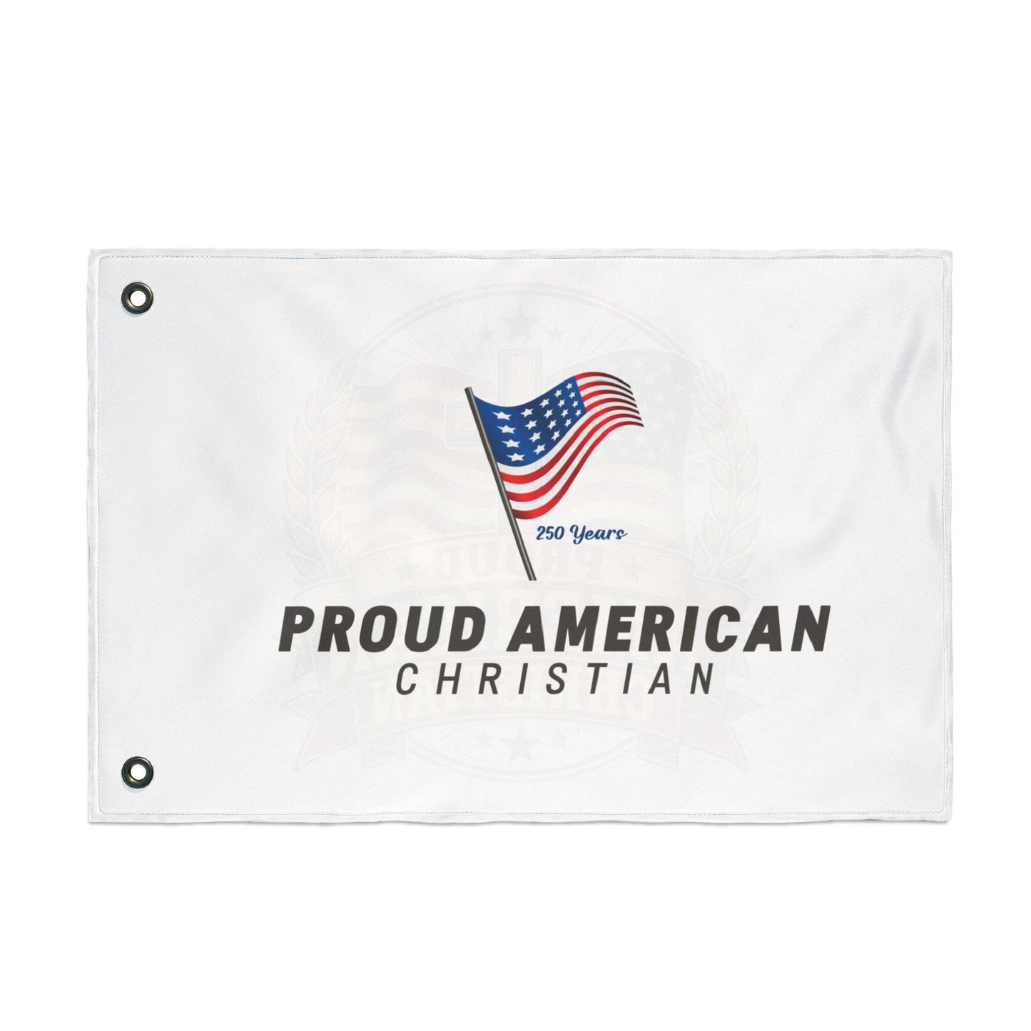 Double-Sided Flag – Proud American Christian Outdoor Banner
