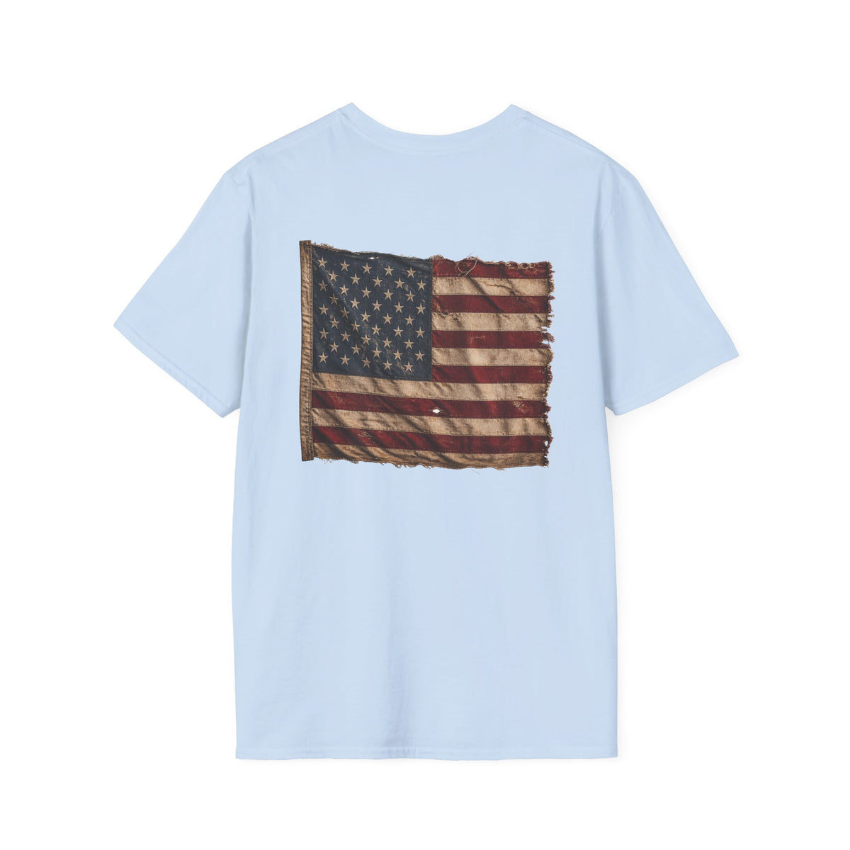 American Christian T-Shirt — Patriotic Flag Design (Adult)