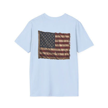 American Christian T-Shirt — Patriotic Flag Design (Adult)