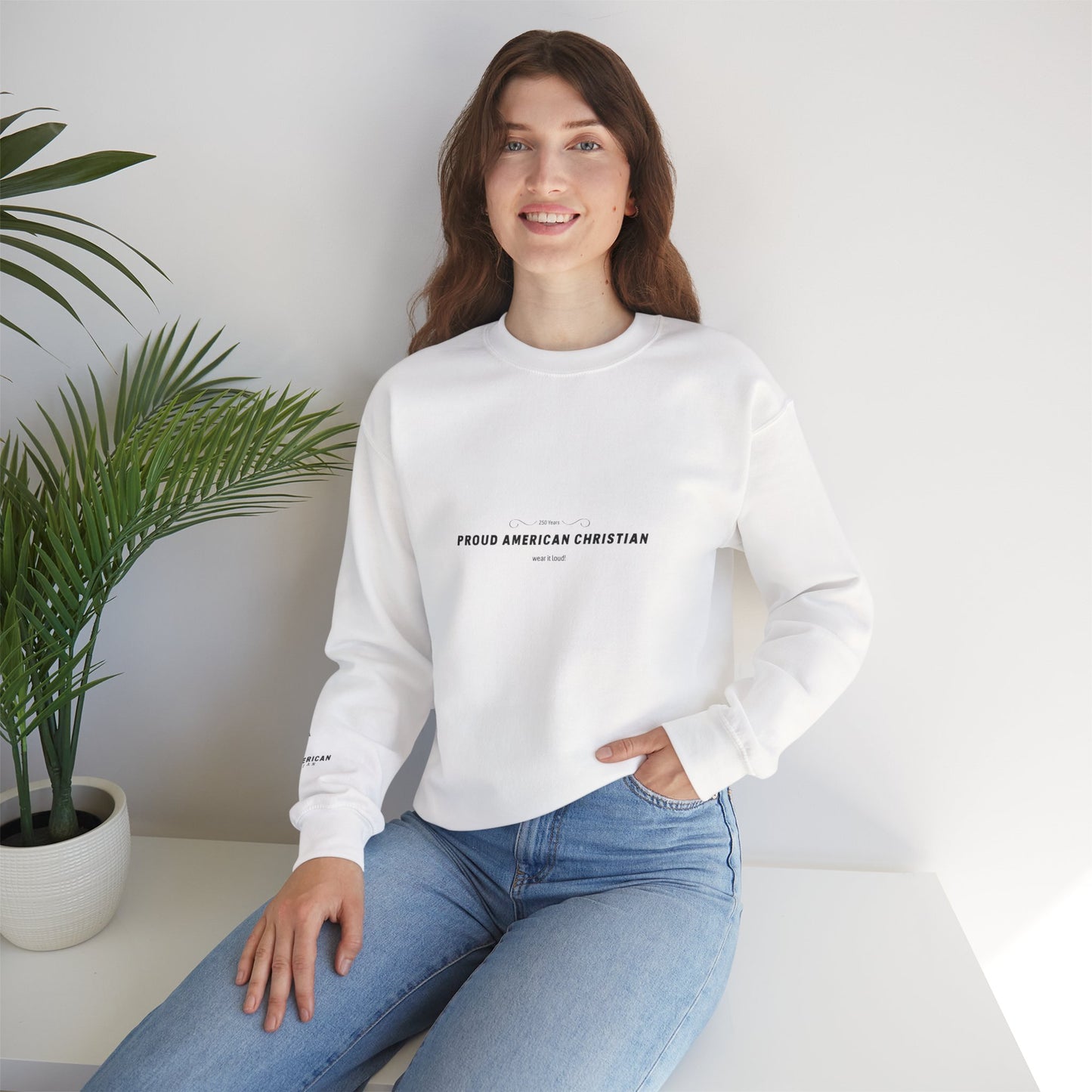 Proud American Christian Crewneck Sweatshirt