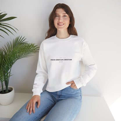 Proud American Christian Crewneck Sweatshirt
