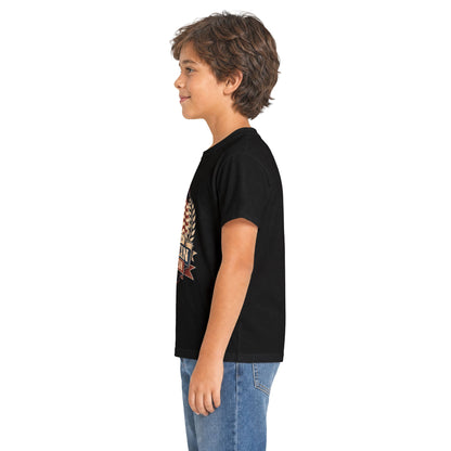 Kids Tee — Proud American Christian Flag Cross Design