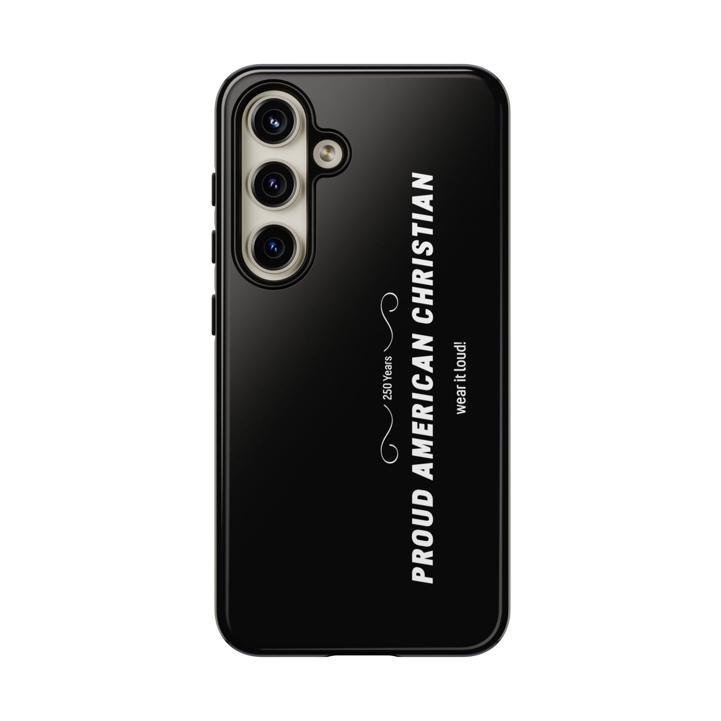 Proud American Christian Tough Phone Case — Slim Black Protective Cover