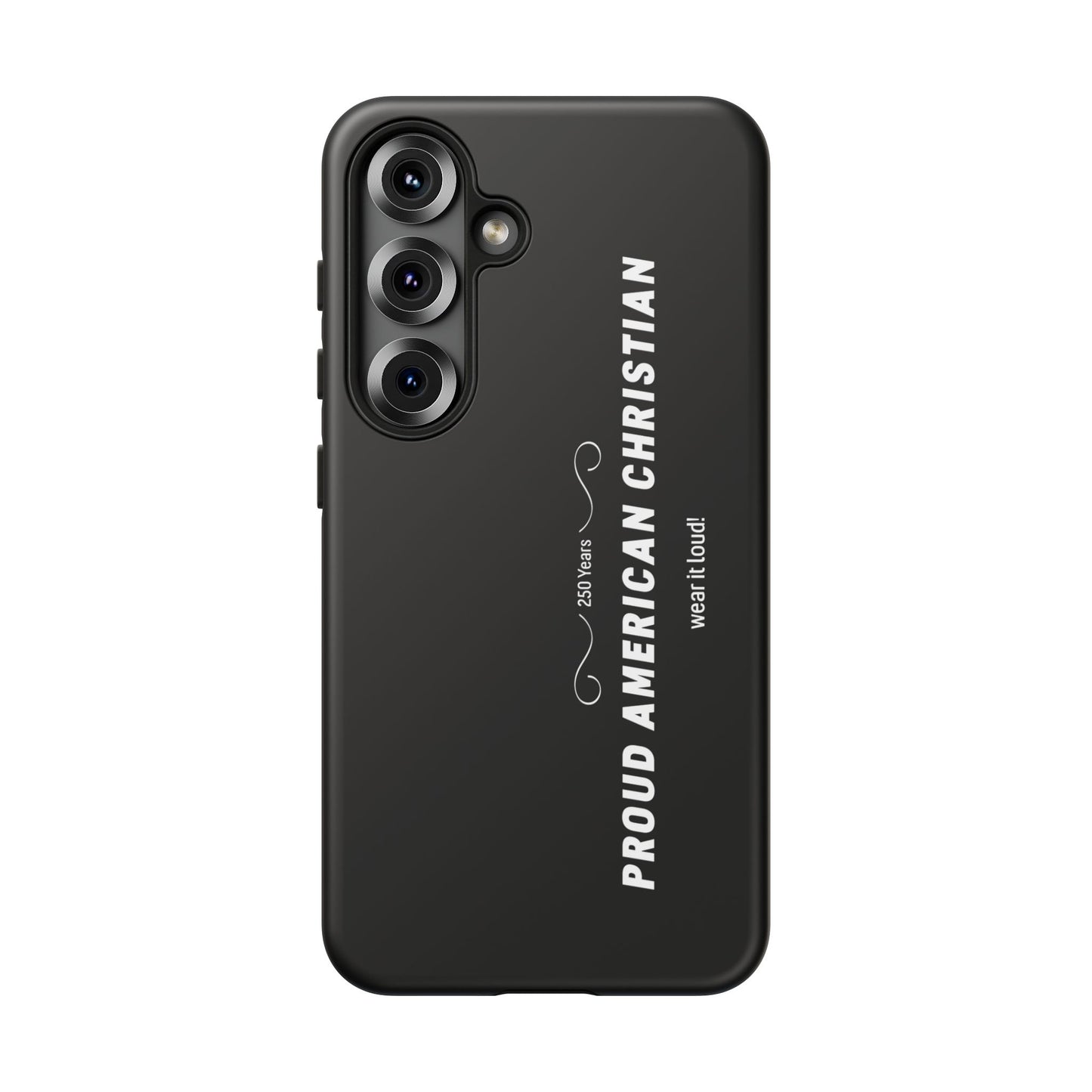 Proud American Christian Tough Phone Case — Slim Black Protective Cover