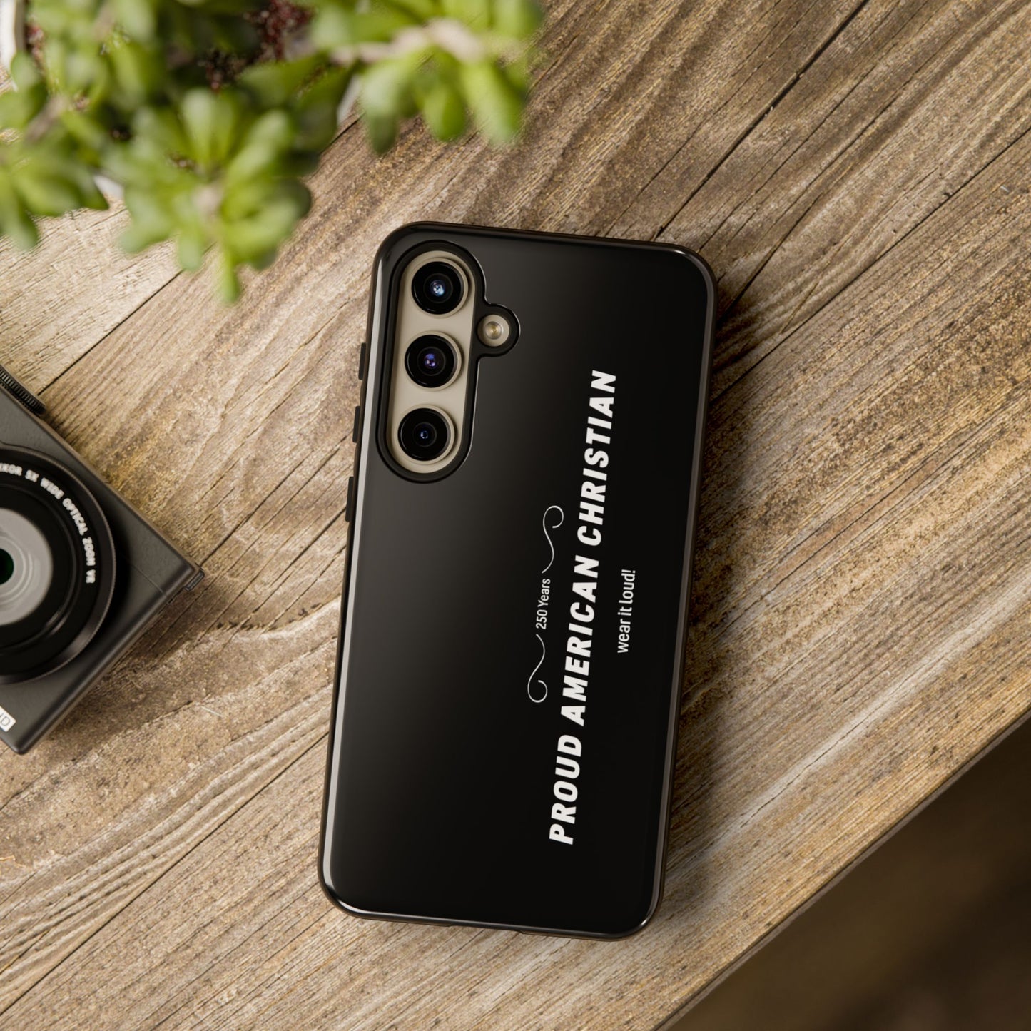 Proud American Christian Tough Phone Case — Slim Black Protective Cover