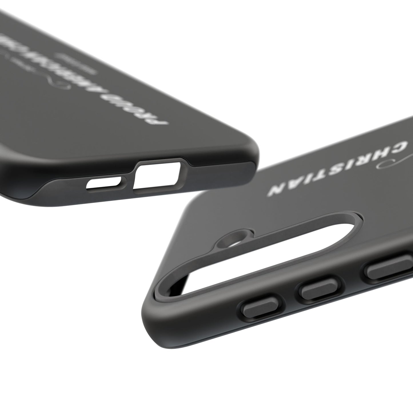 Proud American Christian Tough Phone Case — Slim Black Protective Cover