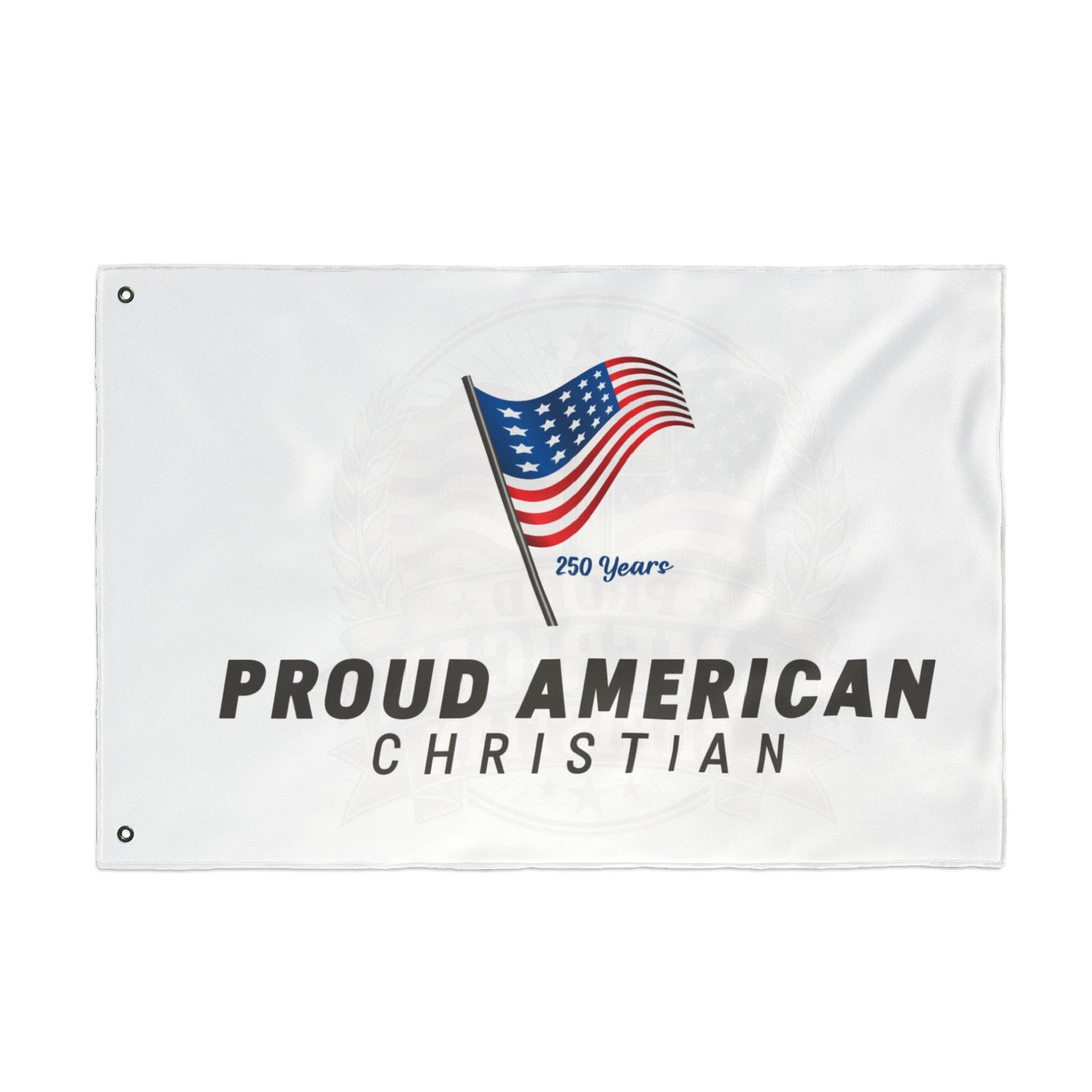 Double-Sided Flag – Proud American Christian Outdoor Banner