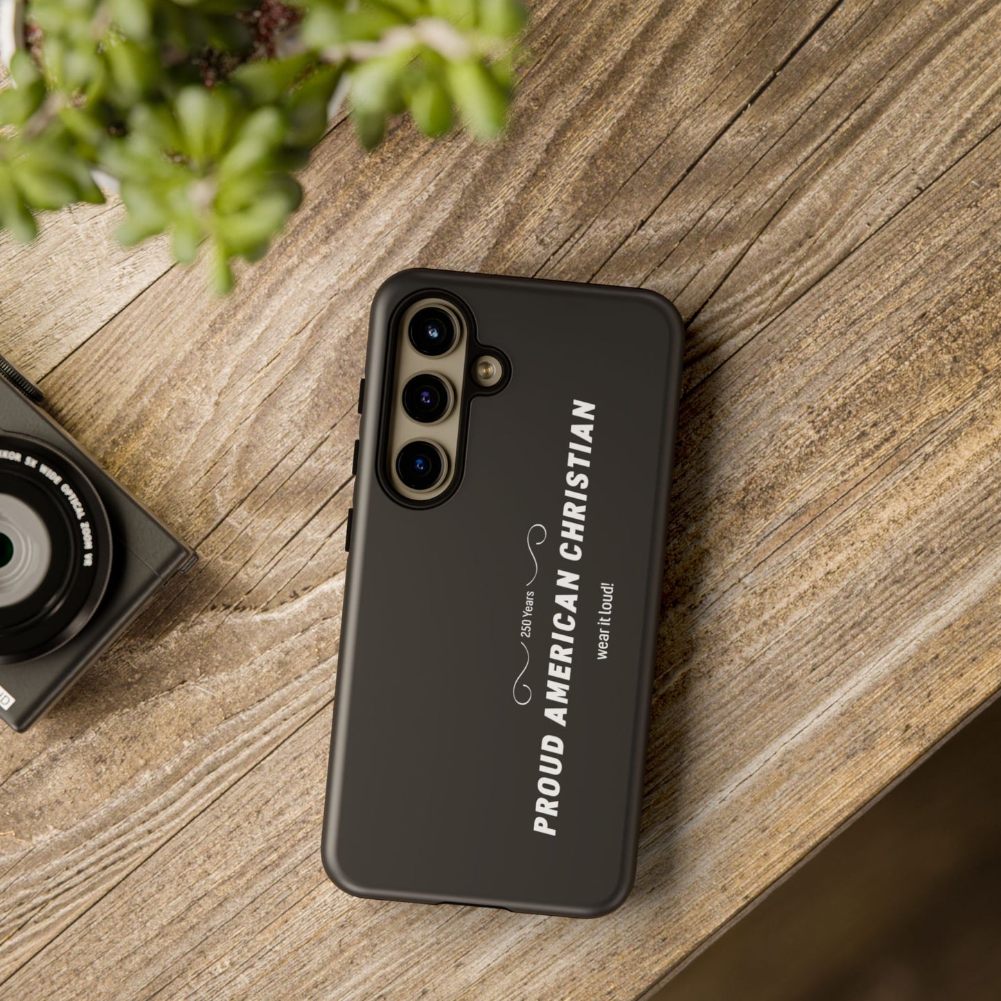 Proud American Christian Tough Phone Case — Slim Black Protective Cover