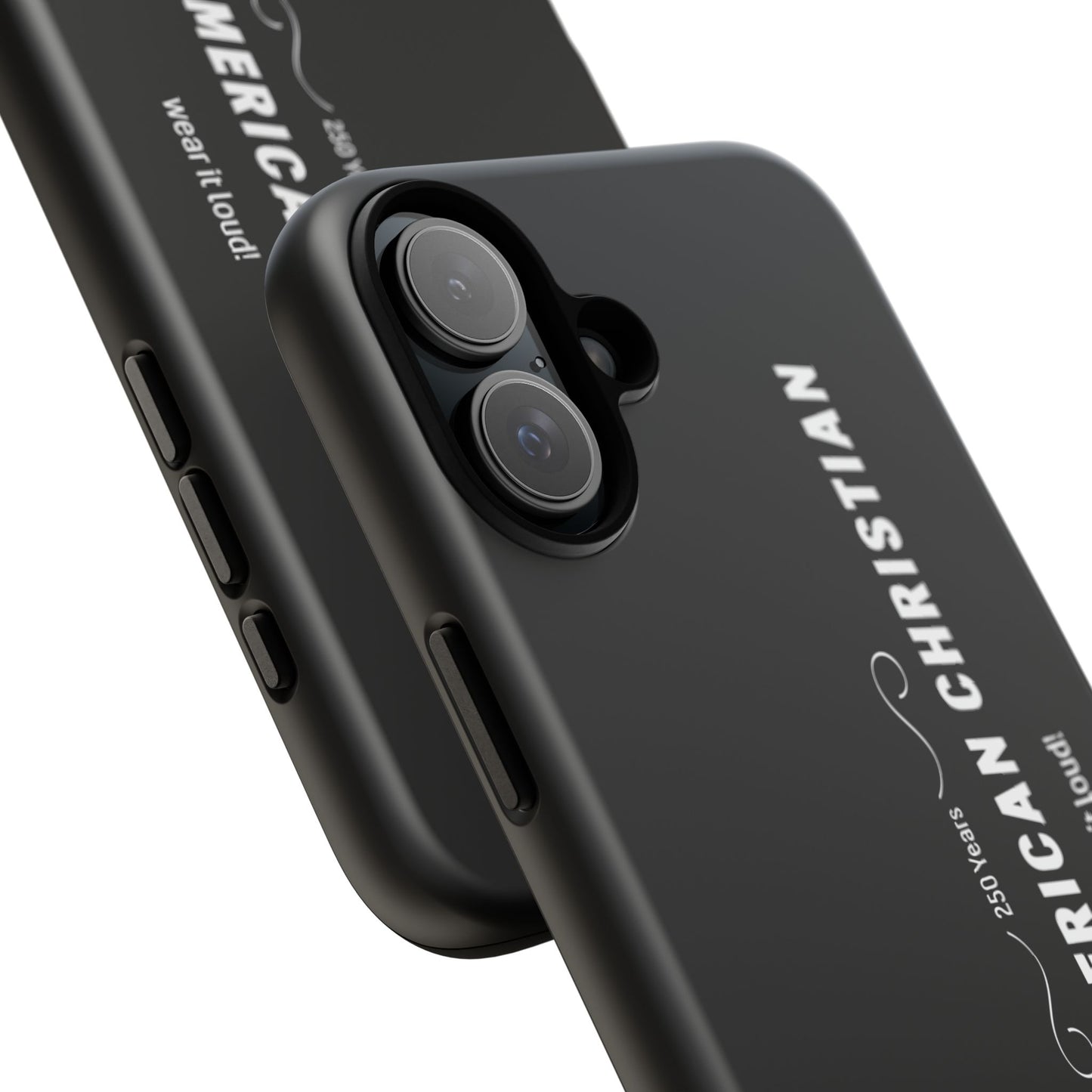 Proud American Christian Tough Phone Case — Slim Black Protective Cover