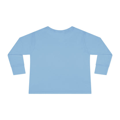 Toddler Long Sleeve Tee — "Proud American Christian" Minimalist Baby Shirt