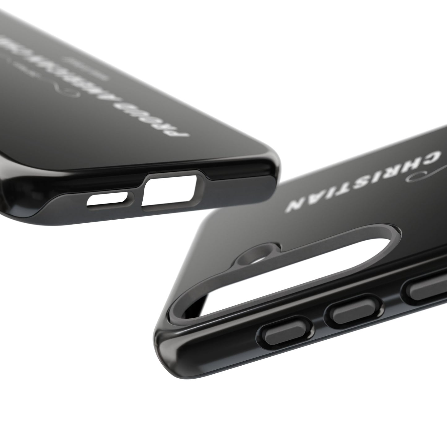 Proud American Christian Tough Phone Case — Slim Black Protective Cover