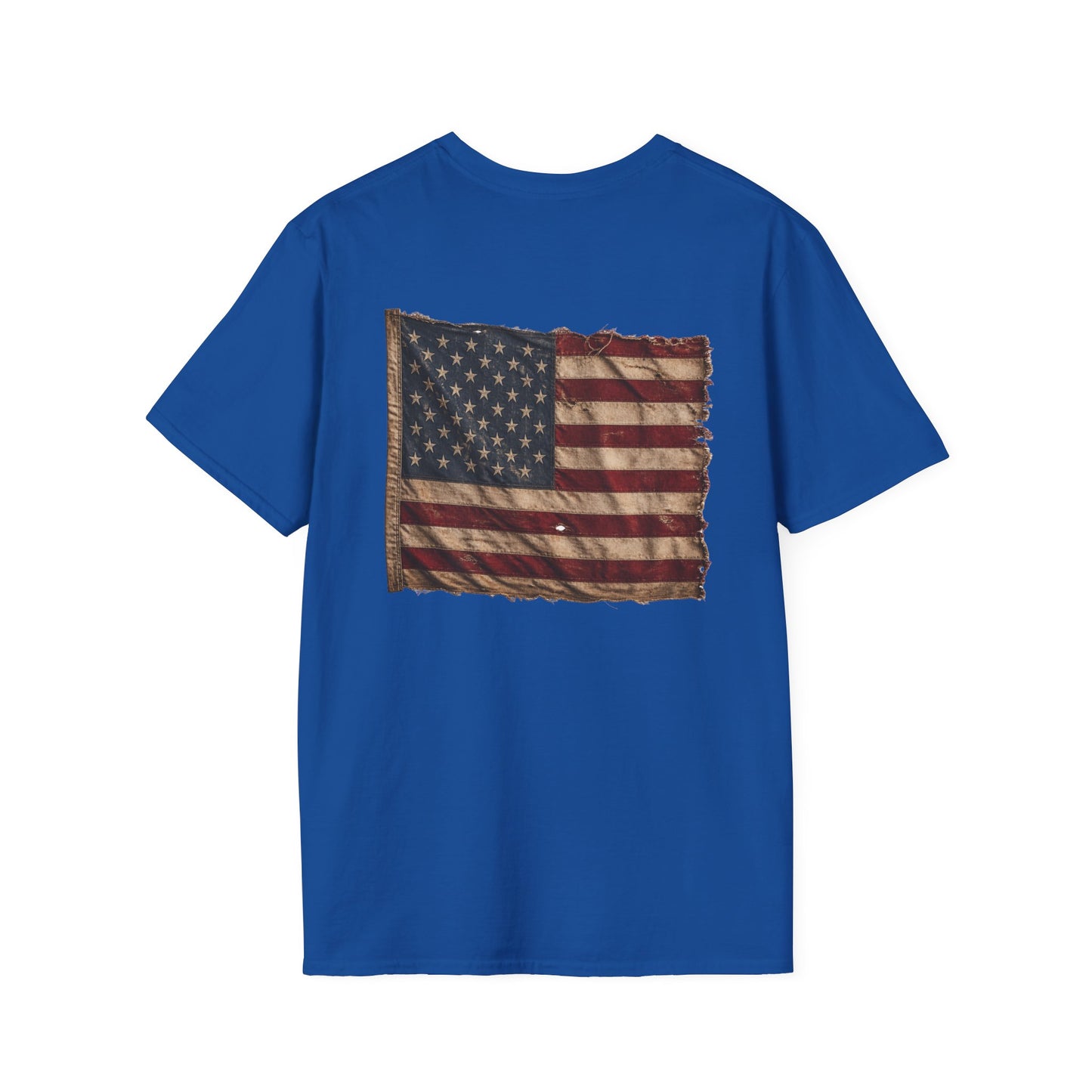 American Christian T-Shirt — Patriotic Flag Design (Adult)