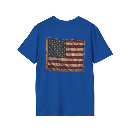 American Christian T-Shirt — Patriotic Flag Design (Adult)