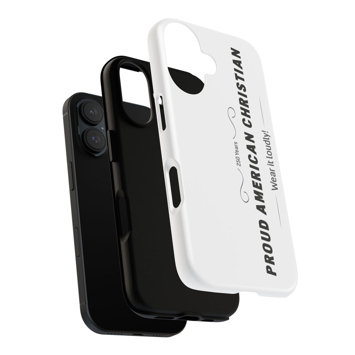 Proud American Christian iPhone Case — "Wear It Loudly" Patriotic Religious Phone Cover