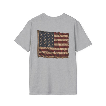 American Christian T-Shirt — Patriotic Flag Design (Adult)