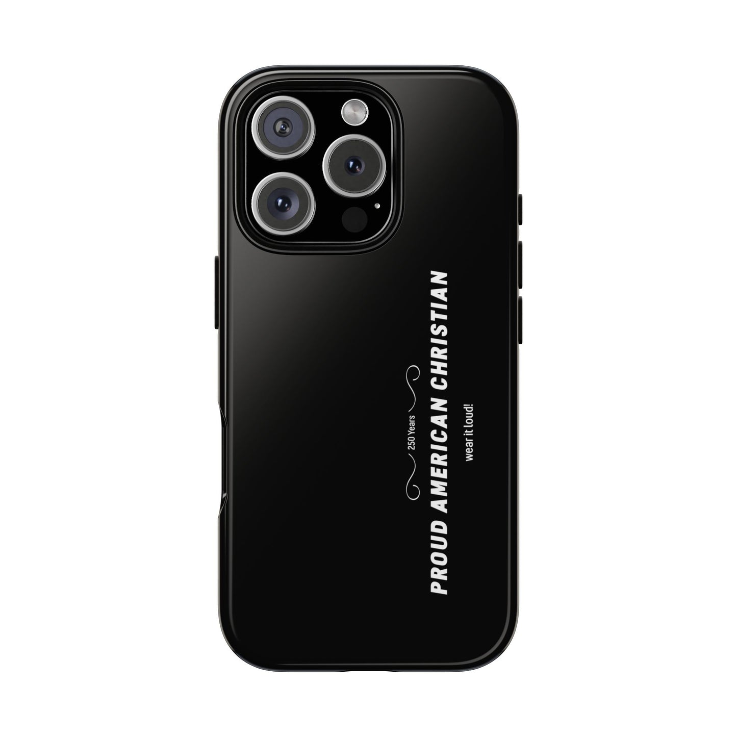 Proud American Christian Tough Phone Case — Slim Black Protective Cover