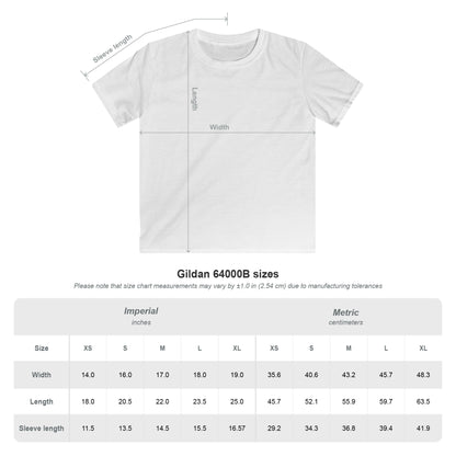 Kids Tee — Proud American Christian Flag Cross Design