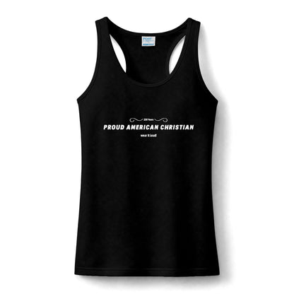 Proud American Christian Tank Top — Women's Faith & Patriot Performance Tank