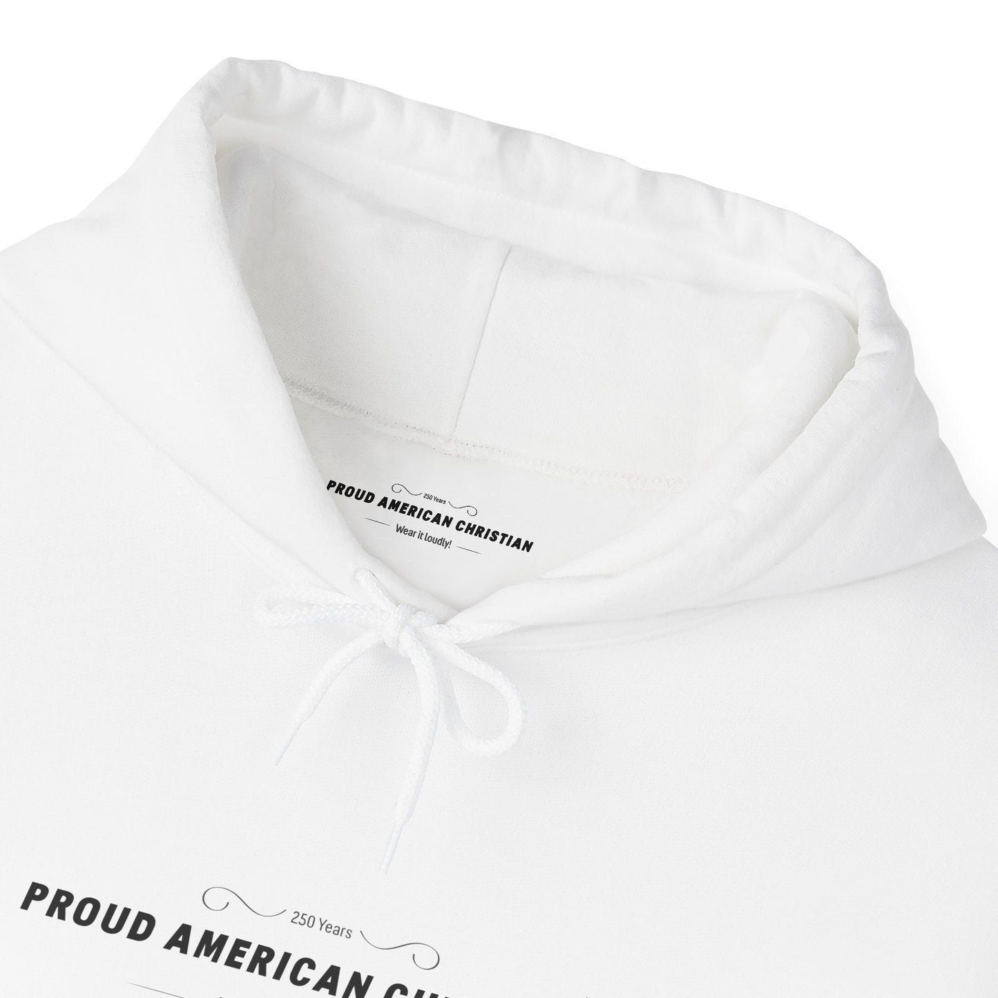 Proud American Christian Hoodie — Flag & Cross Patriotic Pullover