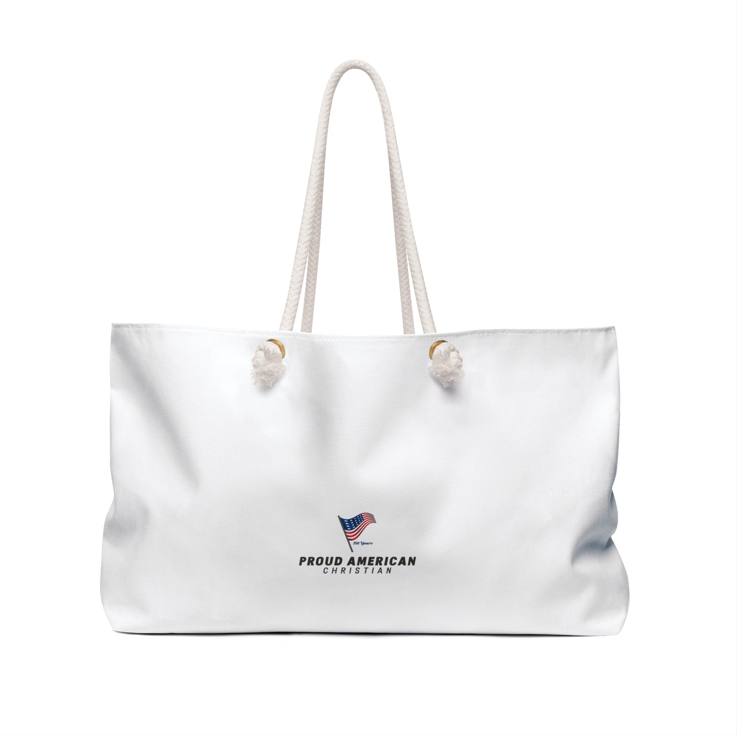 Proud American Christian Weekender Bag — Patriotic Religious Travel Tote