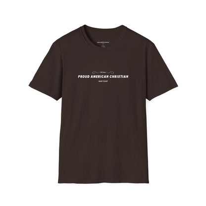 American Christian T-Shirt — Patriotic Flag Design (Adult)