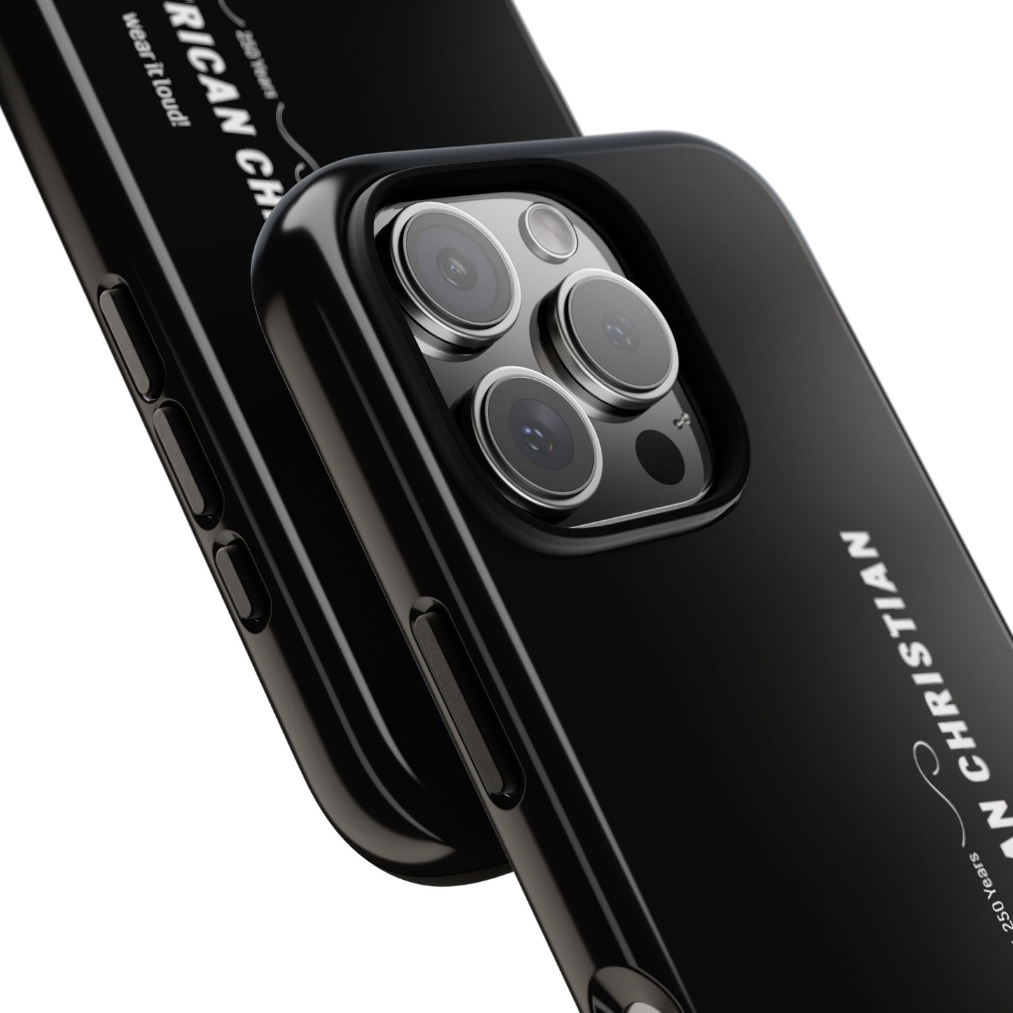 Proud American Christian Tough Phone Case — Slim Black Protective Cover