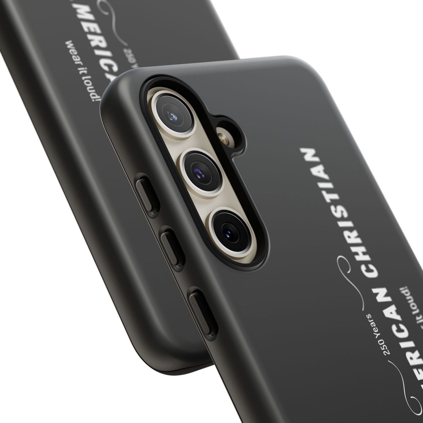 Proud American Christian Tough Phone Case — Slim Black Protective Cover