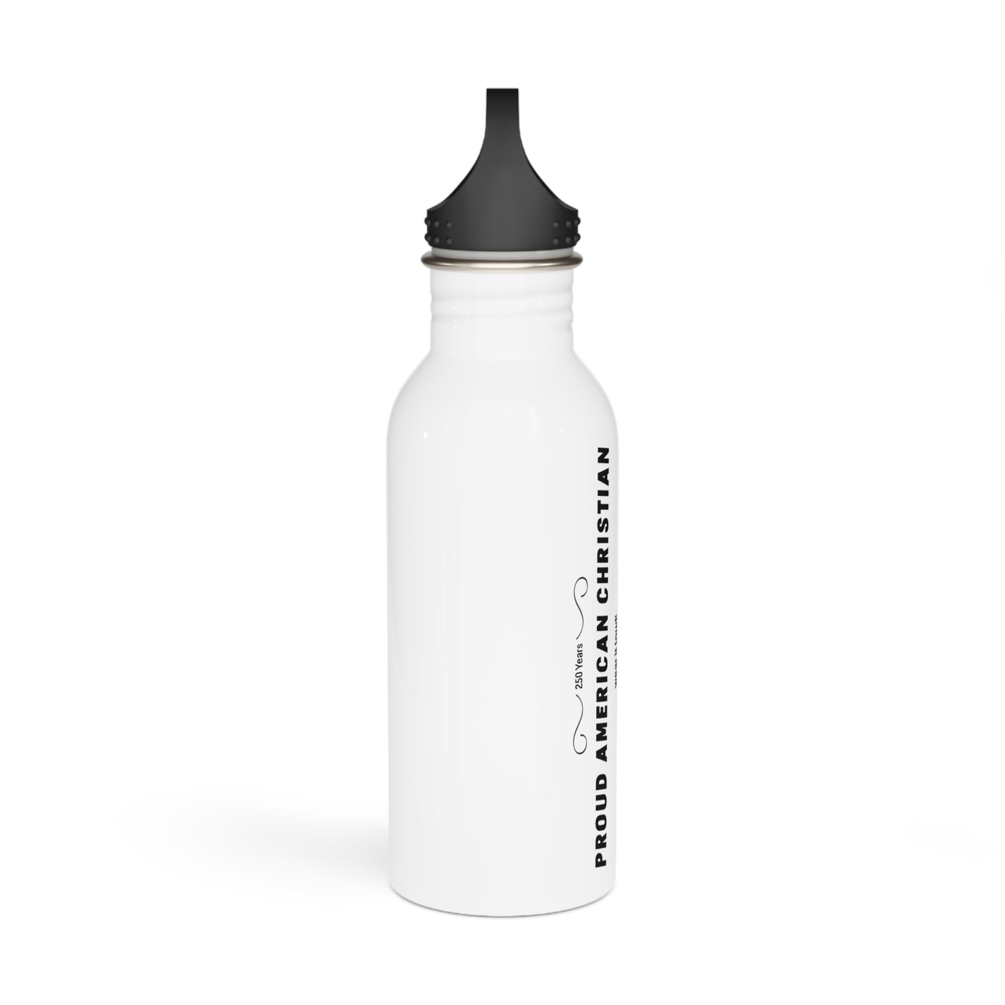 Proud American Christian Stainless Steel Water Bottle | Patriotic Design