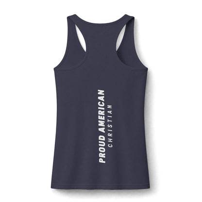 Proud American Christian Tank Top — Women's Faith & Patriot Performance Tank