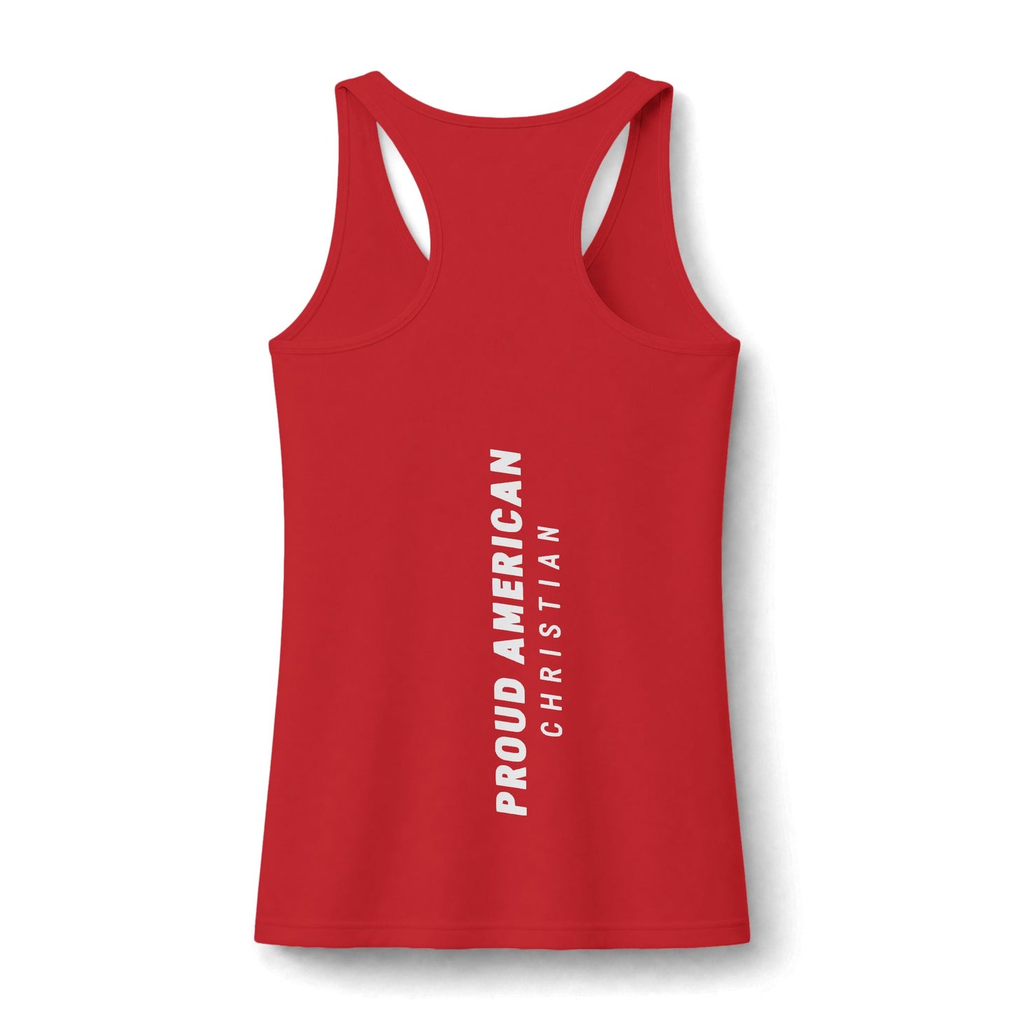 Proud American Christian Tank Top — Women's Faith & Patriot Performance Tank
