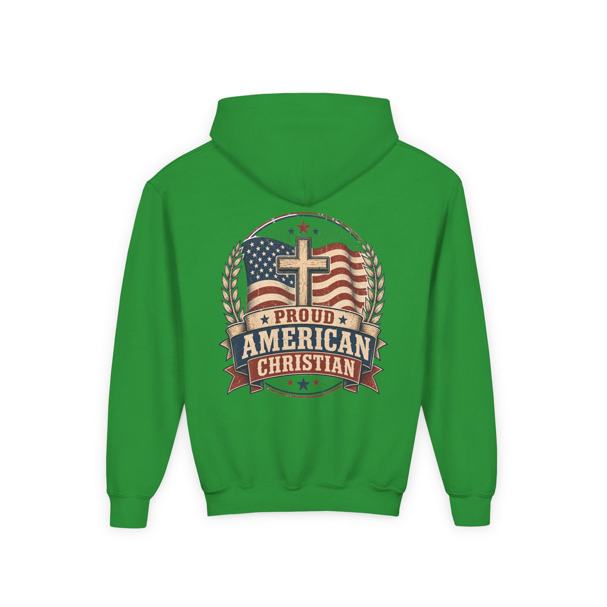 American Christian Hoodie — Youth Patriotic Pullover