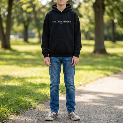 American Christian Hoodie — Youth Patriotic Pullover