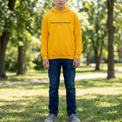American Christian Hoodie — Youth Patriotic Pullover